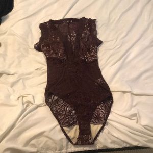 Charlotte Russe laced bodysuit